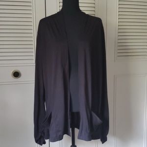 Black, light cardigan